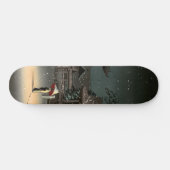 Tsuchiya Koitsu - Schnee bei Nezu Shrine Skateboard (Horizontal)