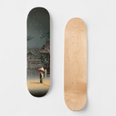 Tsuchiya Koitsu - Schnee bei Nezu Shrine Skateboard (Vorderseite)