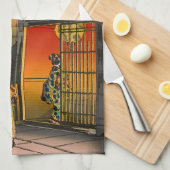 Tsuchiya Koitsu - Side Street Araki in Yotsuya Geschirrtuch (Viertel Falte)