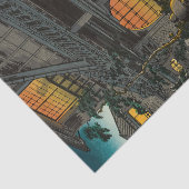 Tsuchiya Koitsu - Side Street Araki in Yotsuya Seidenpapier (Ausschnitt)