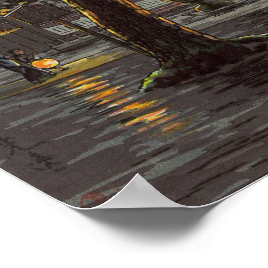 Tsuchiya Koitsu Sketches Takanawa Sengakuji Temple Poster (Ecke)