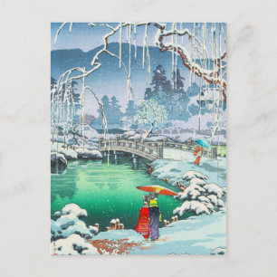 Tsuchiya Koitsu Skizzen berühmter Orte in Japan Postkarte