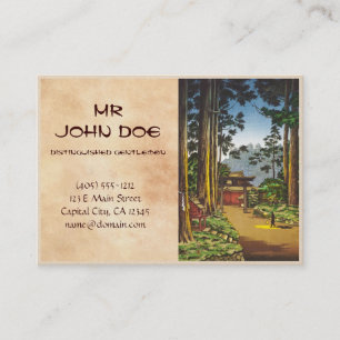 Tsuchiya Koitsu Skizzen der berühmten Plätze in Visitenkarte