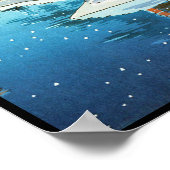 Tsuchiya Koitsu Snowy Miyajima Winterlandschaft Ku Poster (Ecke)