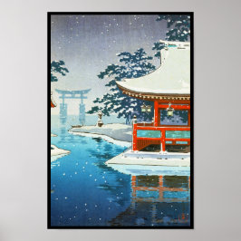 Tsuchiya Koitsu Snowy Miyajima Winterlandschaft Ku Poster