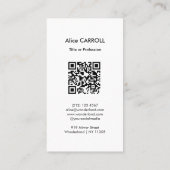 Tsuchiya Koitsu - Spring Snow Maruyama - QR-Code Visitenkarte (Rückseite)