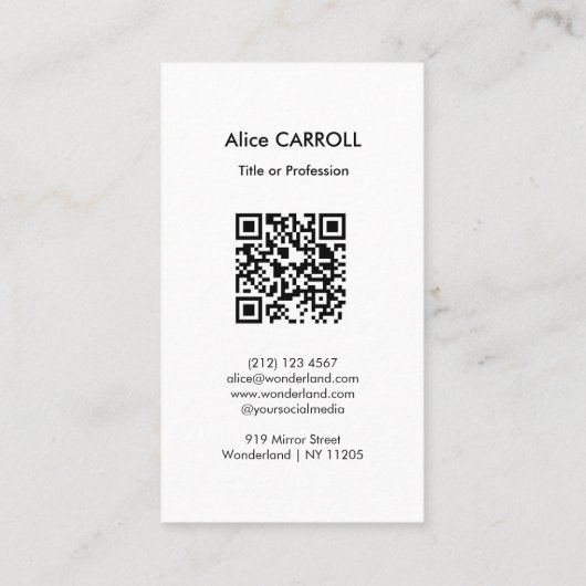 Tsuchiya Koitsu - Spring Snow Maruyama - QR-Code Visitenkarte (Rückseite)