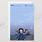 Tsuki kein Yoru Briefpapier (Vorne/Hinten)