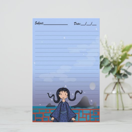 Tsuki kein Yoru Briefpapier (Stehend Vorderseite)