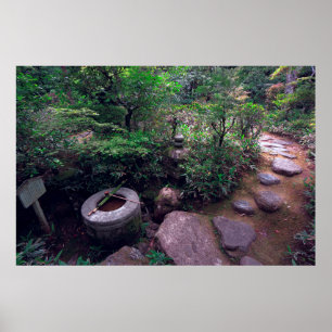TSUKUBAI BASIN at KOTO-IN TEMPLE Poster