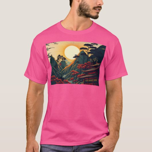 Tsumago Sunset Active T-Shirt (Vorderseite)