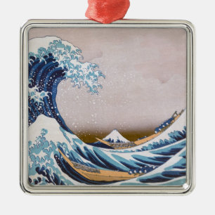 Tsunami Die große Welle vor Kanagawa Japan von Hok Ornament Aus Metall