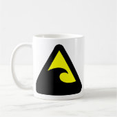 Tsunami-Gefahrenzeichen Kaffeetasse (Links)