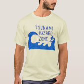 Tsunami-Gefahrenzone T-Shirt (Vorderseite)