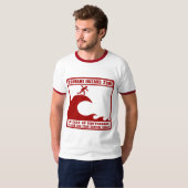 Tsunami-Gefahrenzone T-Shirt (Vorne ganz)