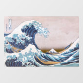 Tsunami Great Wave off Kanagawa Japan by Hokus Fensteraufkleber (Blatt)