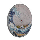 Tsunami Great Wave off Kanagawa Japan by Hokusai Dartscheibe (Vorderseite Links)