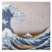 Tsunami Great Wave off Kanagawa Japan by Hokusai Fliese (Vorderseite)