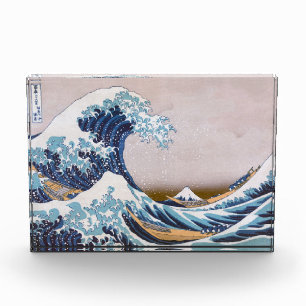 Tsunami Great Wave off Kanagawa Japan by Hokusai Fotoblock