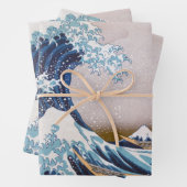 Tsunami Great Wave off Kanagawa Japan by Hokusai Geschenkpapier Set (Beispiel)