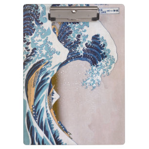 Tsunami Great Wave off Kanagawa Japan by Hokusai Klemmbrett