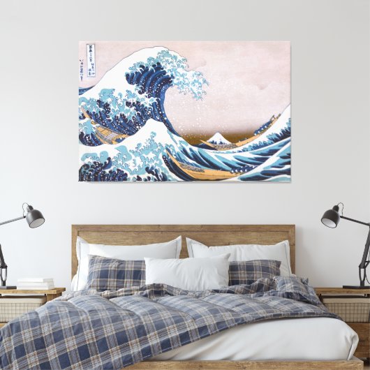 Tsunami Great Wave off Kanagawa Japan by Hokusai Leinwanddruck (Insitu (Schlafzimmer))