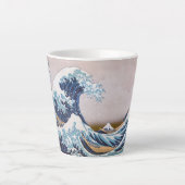 Tsunami Great Wave off Kanagawa Japan by Hokusai Milchtasse (Vorderseite)