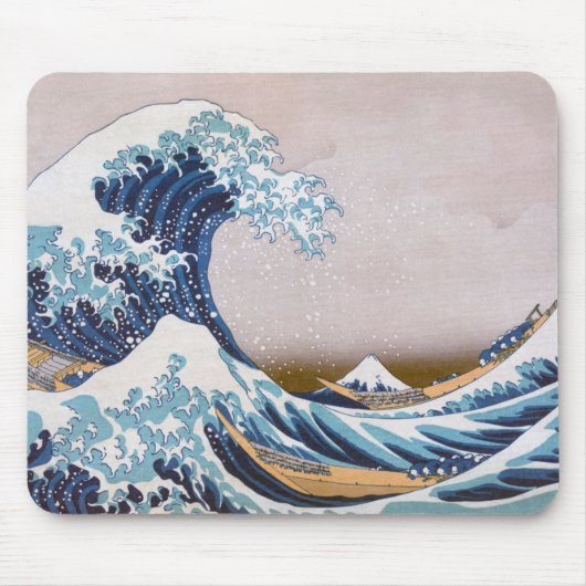 Tsunami Great Wave off Kanagawa Japan by Hokusai Mousepad (Vorne)