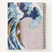 Tsunami Great Wave off Kanagawa Japan by Hokusai Notizblock (Rückseite)