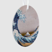Tsunami Great Wave off Kanagawa Japan by Hokusai Ornament (Vorderseite)
