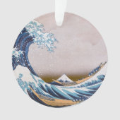Tsunami Great Wave off Kanagawa Japan by Hokusai Ornament (Vorderseite)