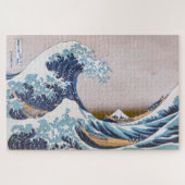 Tsunami Great Wave off Kanagawa Japan by Hokusai Puzzle (Horizontal)