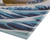 Tsunami Great Wave off Kanagawa Japan by Hokusai Schneidebrett (Ecke)