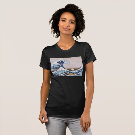 Tsunami Great Wave off Kanagawa Japan by Hokusai T-Shirt (Vorne ganz)