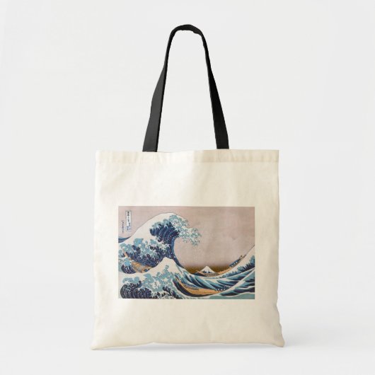 Tsunami Great Wave off Kanagawa Japan by Hokusai Tragetasche (Vorne)