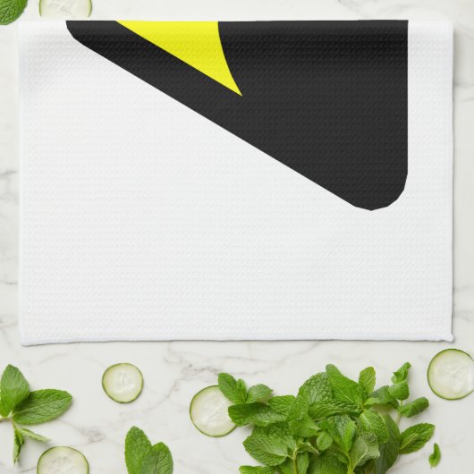 Tsunami Hazard Sign Geschirrtuch (Gefaltet)