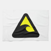 Tsunami Hazard Sign Geschirrtuch (Horizontal)