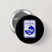 Tsunami Hazard Zone Road Signing Funny Beach and S Button (Vorne & Hinten)