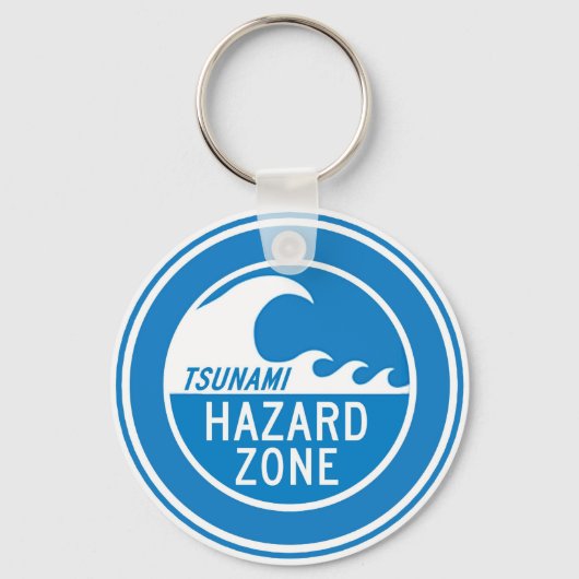 TSUNAMI HAZARD ZONE SCHLÜSSELANHÄNGER (Vorderseite)