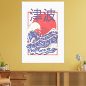 Tsunami Leinwanddruck (Insitu (Wohnzimmer))