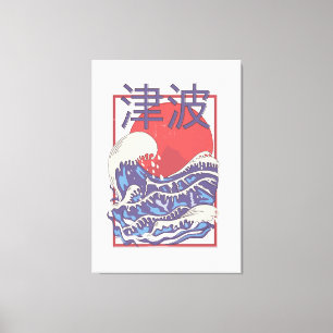 Tsunami Leinwanddruck