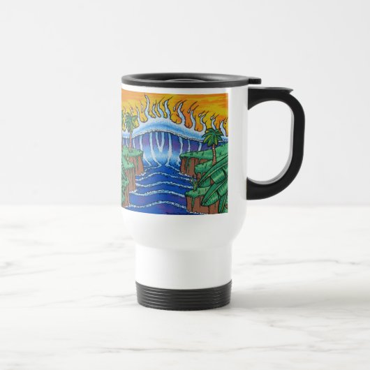 Tsunami-Mittagessenreise Tasse (Rechts)