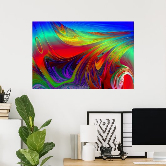 Tsunami Poster (Heimbüro)