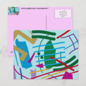 Tsunami Postkarte (Vorne/Hinten)