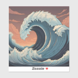 Tsunami-Sticker Aufkleber