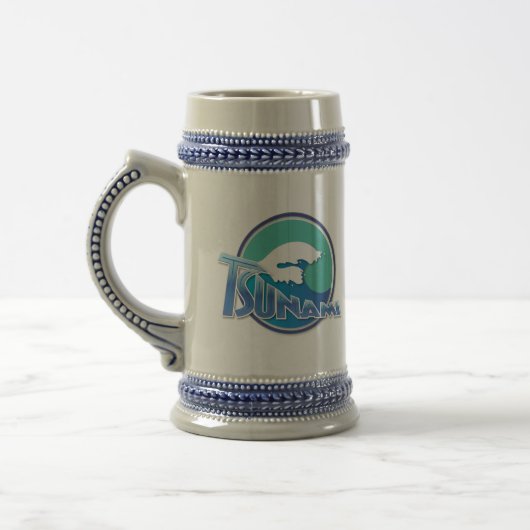 Tsunami-Tasse Bierglas (Links)