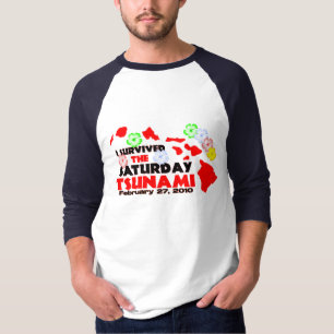 Tsunami-Überlebender (2 mit Seiten versehen) T-Shirt