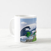 Tsunami Wave Coffee Tasse (Vorderseite Links)