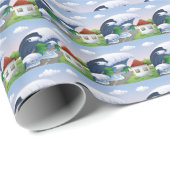 Tsunami Wave Geschenkpapier (Rolleneckpunkt)