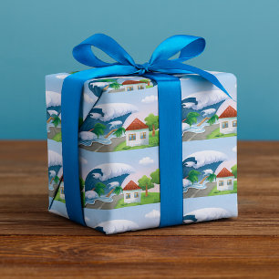 Tsunami Wave Geschenkpapier